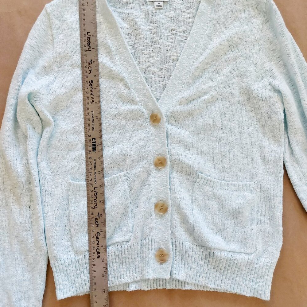 J. Crew Factory Beach Cardigan Light Turquoise S Women - Picture 10 of 10